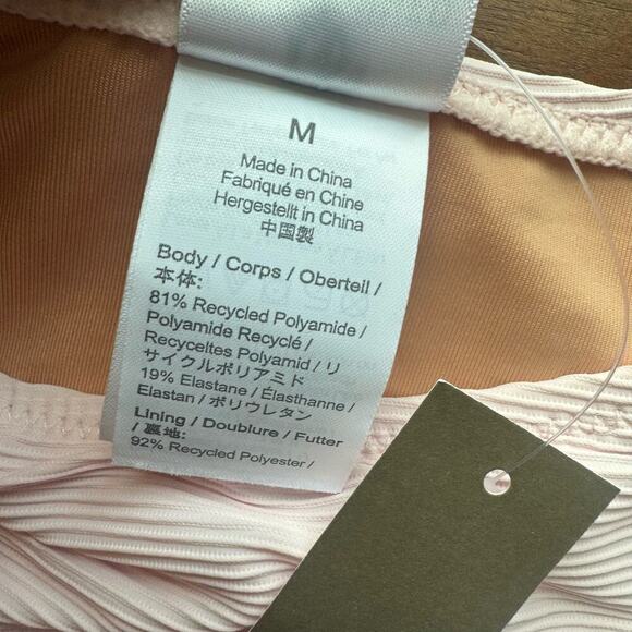 J.Crew Women's Ribbed Curved-Waist Cheeky String Bikini Bottom Size M NWT - Picture 9 of 12